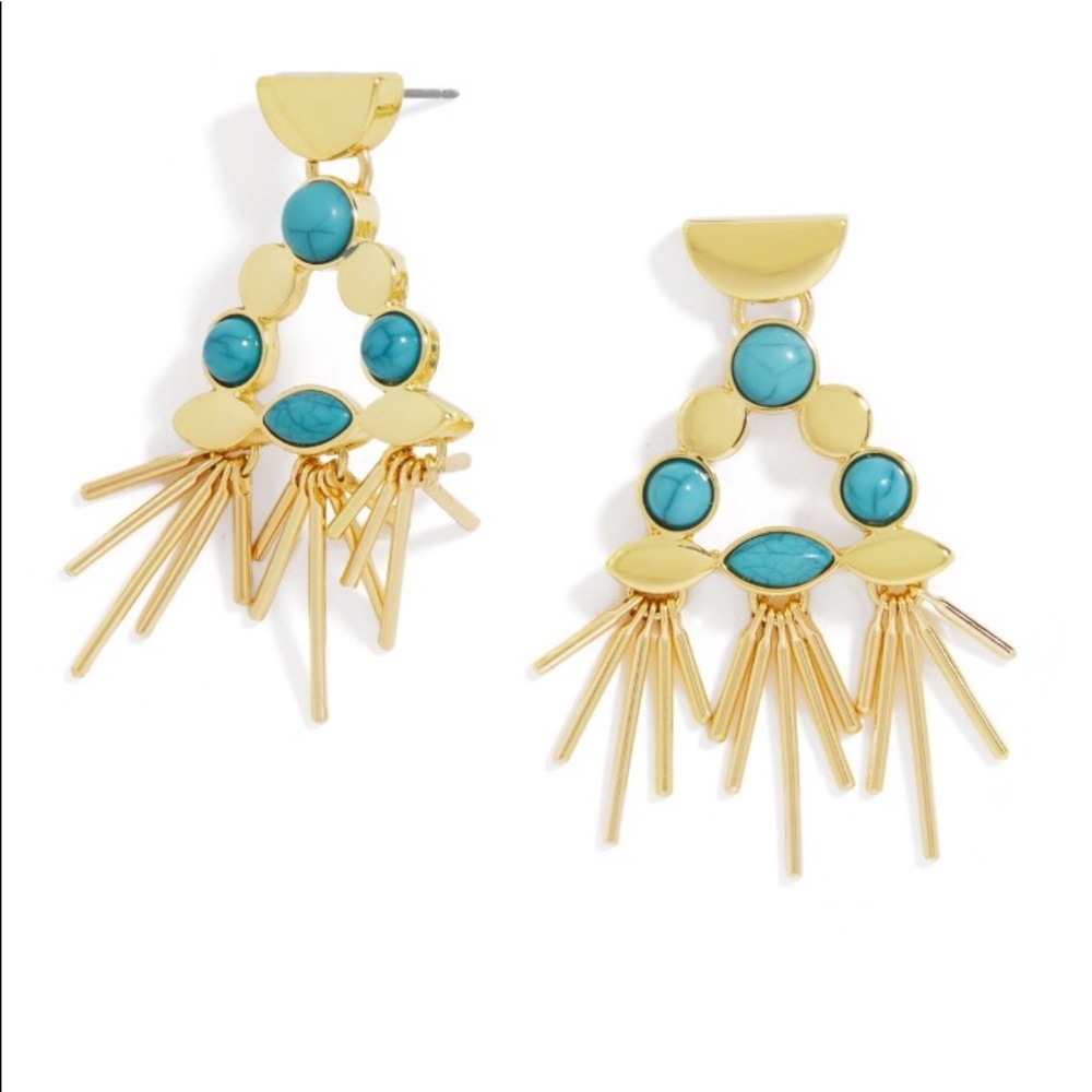BaubleBar turquoise topiary drop earrings